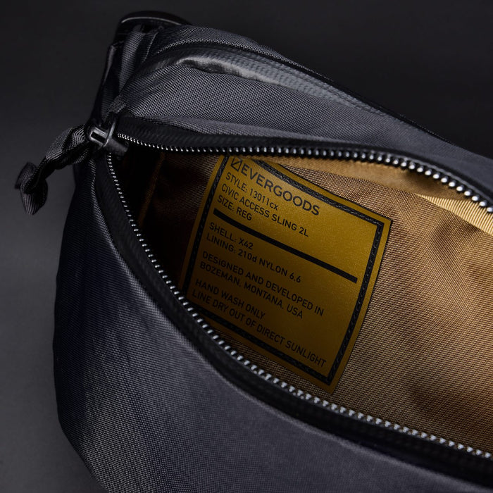 Civic Access Sling 2L CAS2 - X-Pac Black + Coyote Brown