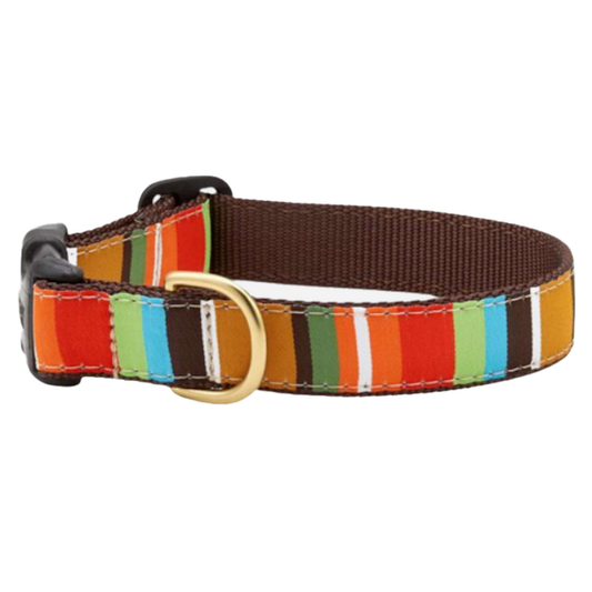 BROWN-STRIPE-DOG-COLLAR