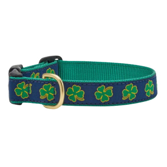 NAVY-SHAMROCK-ST-PATRICKS-DAY-DOG-COLLAR