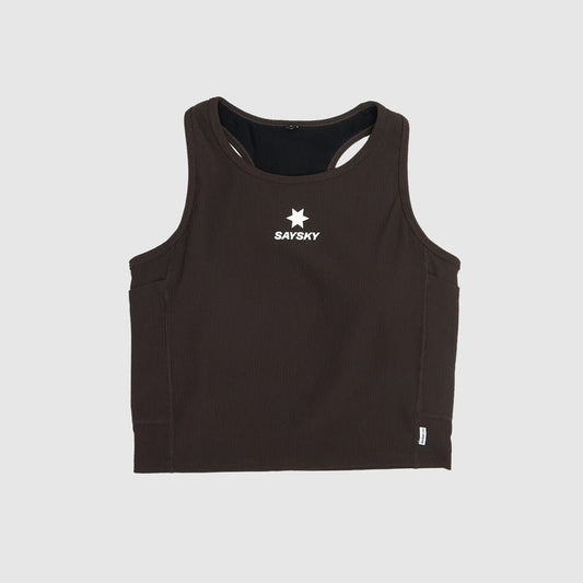 Saysky Combat Rib Crop Top Coffee 712 OWRSB32C712