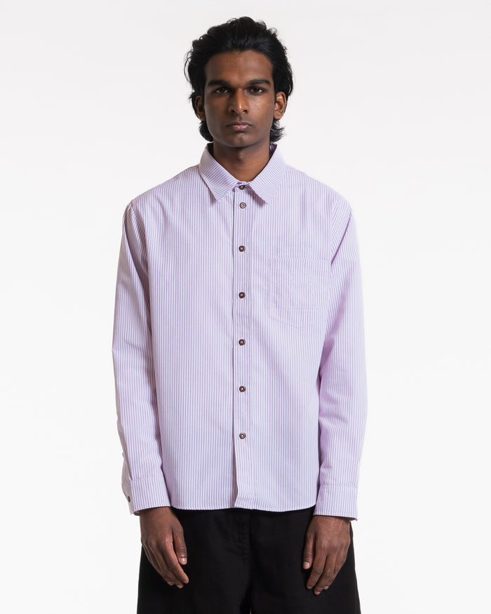 Combat Shirt Baker Stripes White/Red