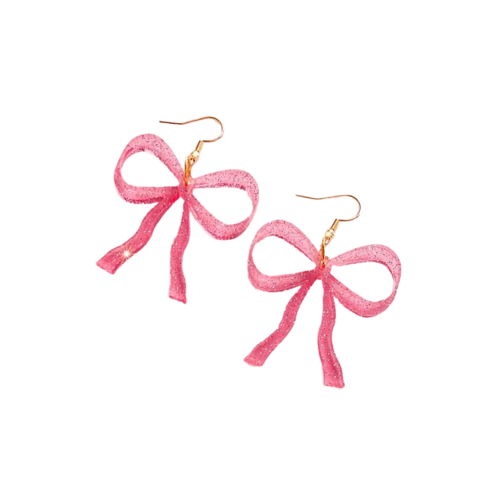 Coquette Bow Dangle Earrings