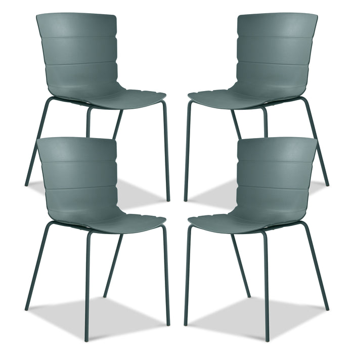 Corfu Dining Chair | Thyme Green | Set of 4