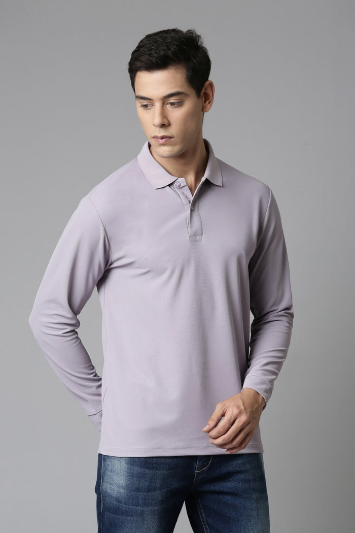 Cosmic Sky Full Sleeve Smart Tech Polo