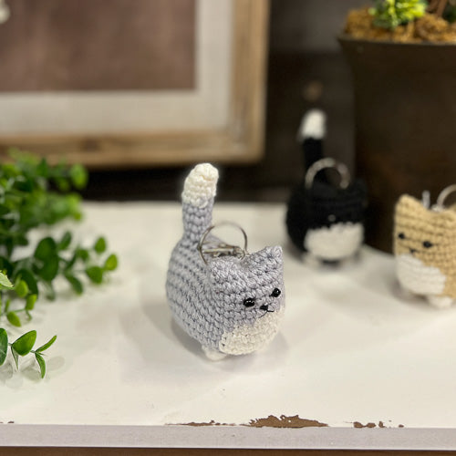 Crochet Cat Key Chain