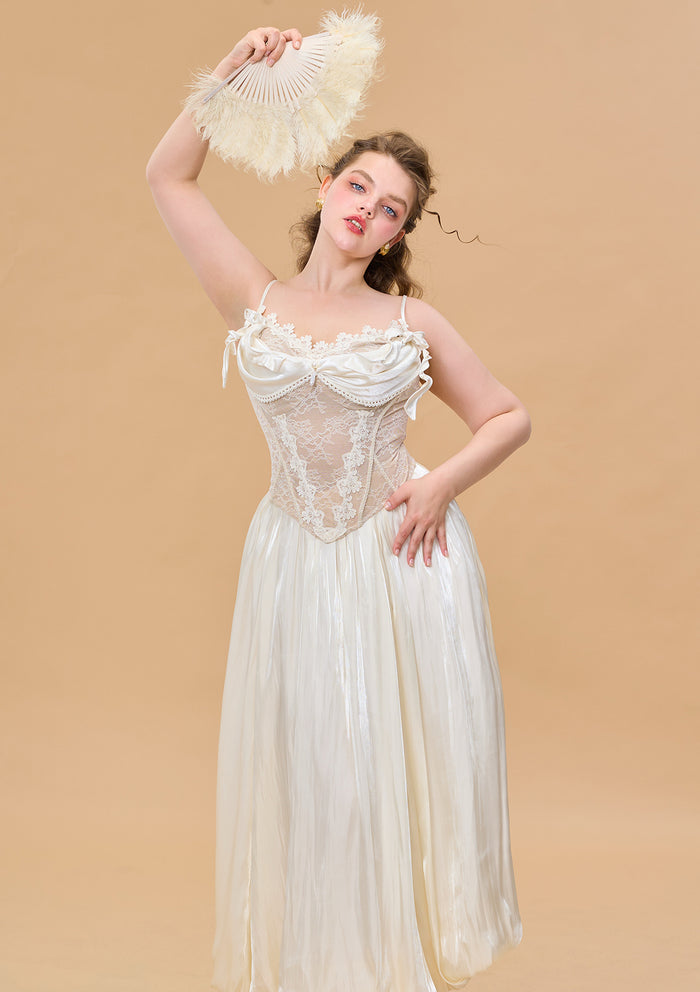 Curve & Plus White Butterfly Flora Skirt