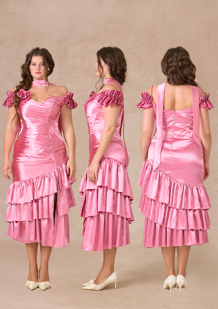 Curve&Plus Burning Rose Dress