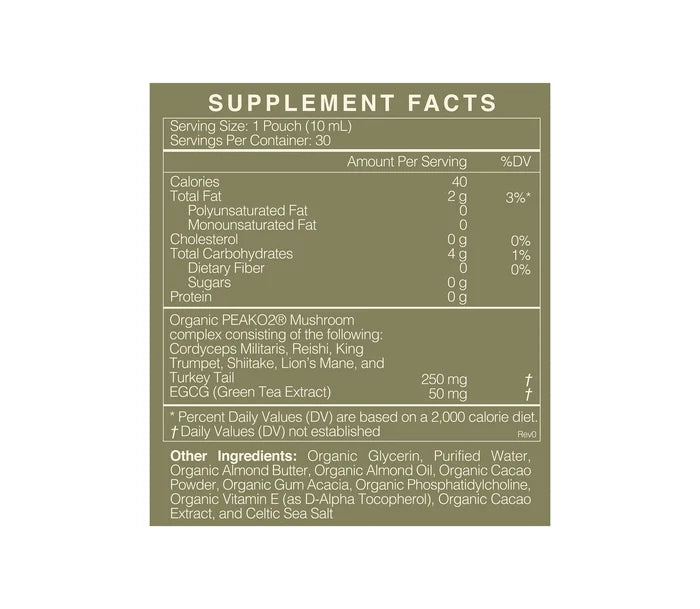 Cymbiotika Organic Mushroom Supplement - 30 x 10 Pouches - L'Organic