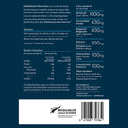 Back of Daily Hydration Electrolytes package showing nutritional information, directions & ingredients.