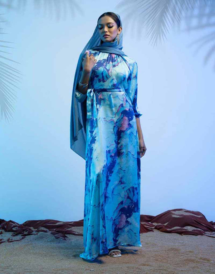 DAISY STREET PRINTED MAXI DRESS