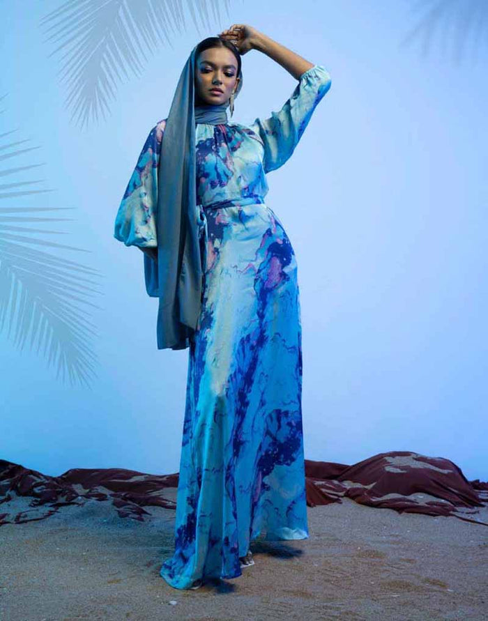 DAISY STREET PRINTED MAXI DRESS