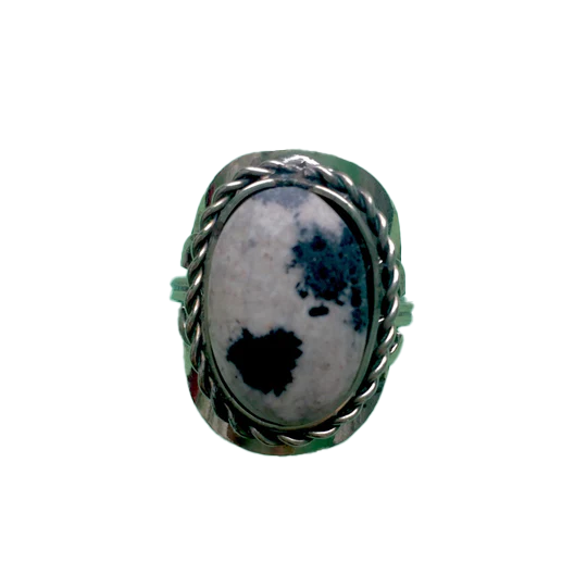 Dalmatian Jasper Ring