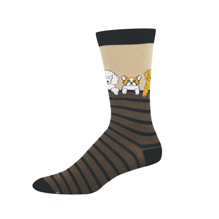 Dog Gone Stripes - Men's Socks