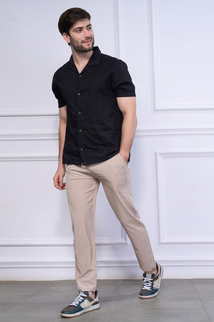 Drawstring Beige 365 Track Pant