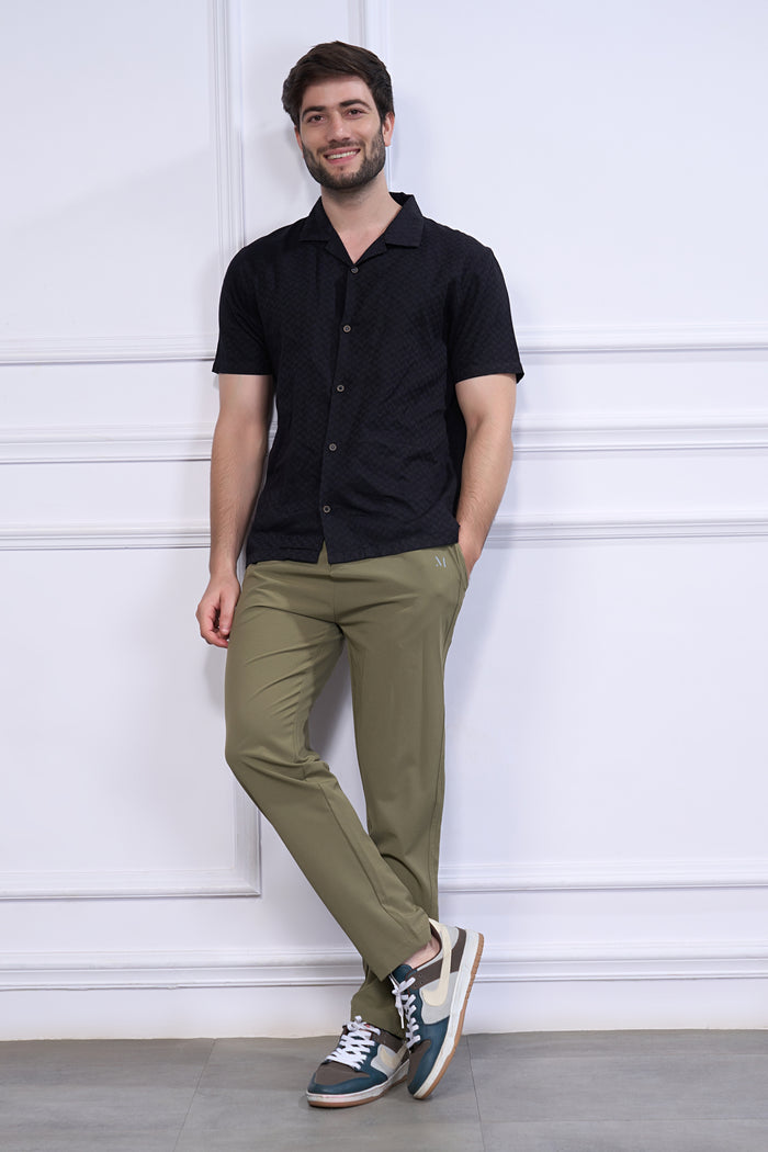 Drawstring Olive Green 365 Track Pant