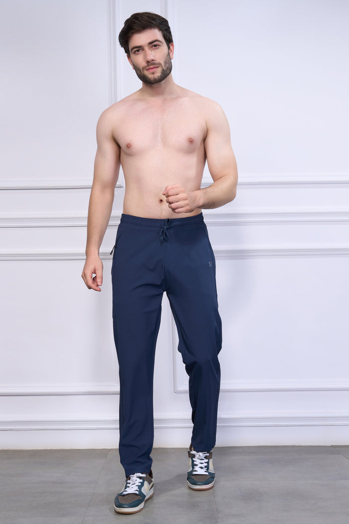 Drawstring Teal Navy 365 Track Pant