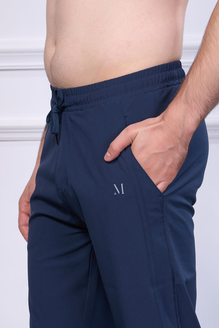 Drawstring Teal Navy 365 Track Pant