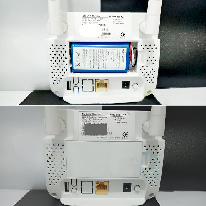 E-Tachi ET52 Optimum 4G LTE 150Mbps High-Speed Wireless Router with 2000mAh Powerful Battery
