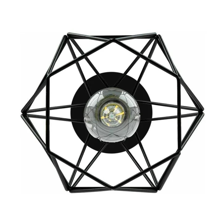 E27 Industrial Cage Flush Mount Light ~6161
