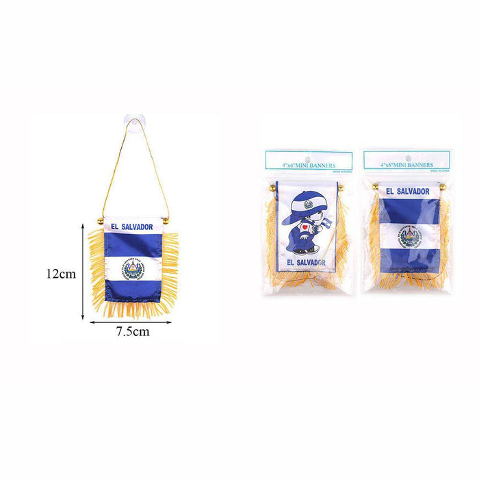 El Salvador Boy Mini Banners 4"x6" - TRUECOLOR WHOLESALE