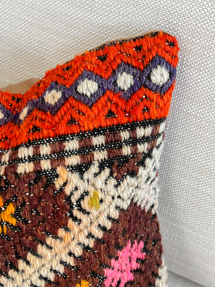Eleanor Lumbar Kilim Pillow (12x20)