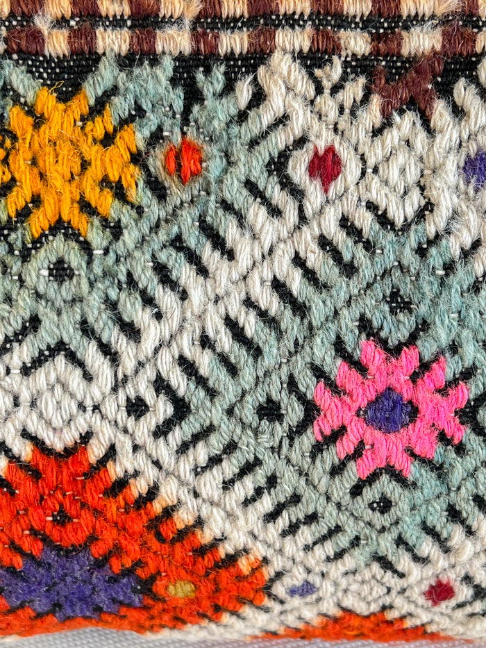 Eleanor Lumbar Kilim Pillow (12x20)