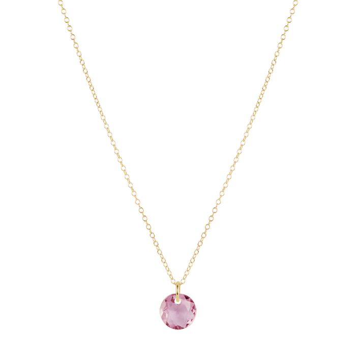 Enewton Reflections Purple Amethyst Crystal Birthstone Necklace – 14kt Gold-Filled
