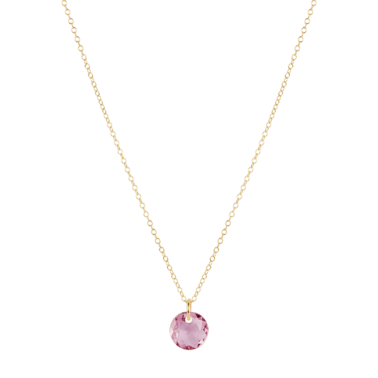 Enewton Reflections Purple Amethyst Crystal Birthstone Necklace – 14kt Gold-Filled