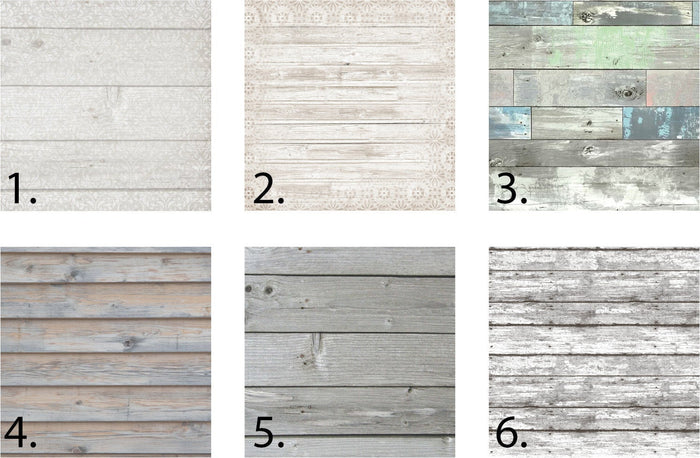 six color choices for modern wood signs