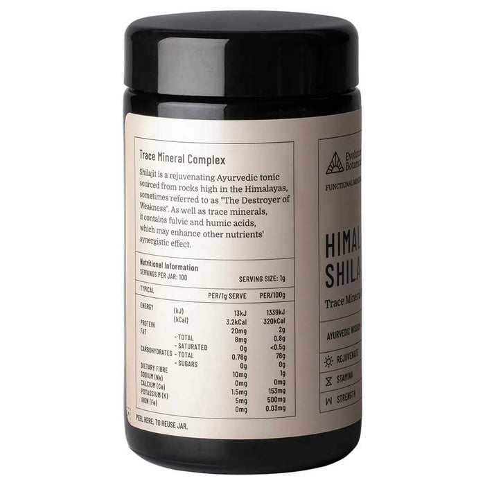 Evolution Botanicals Organic Himalayan Shilajit Powder - 100g - L'Organic