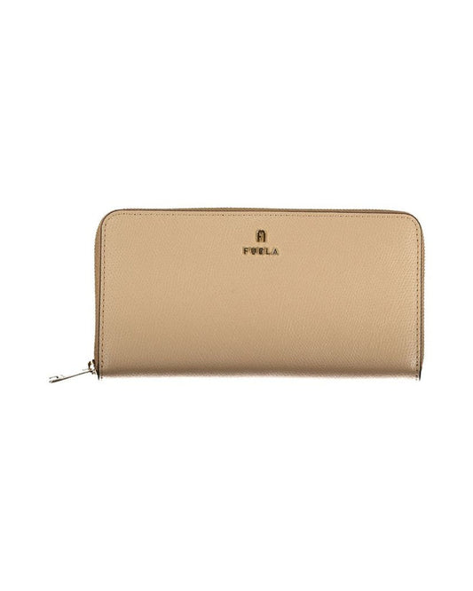 Furla Beige Leather Woman Wallet