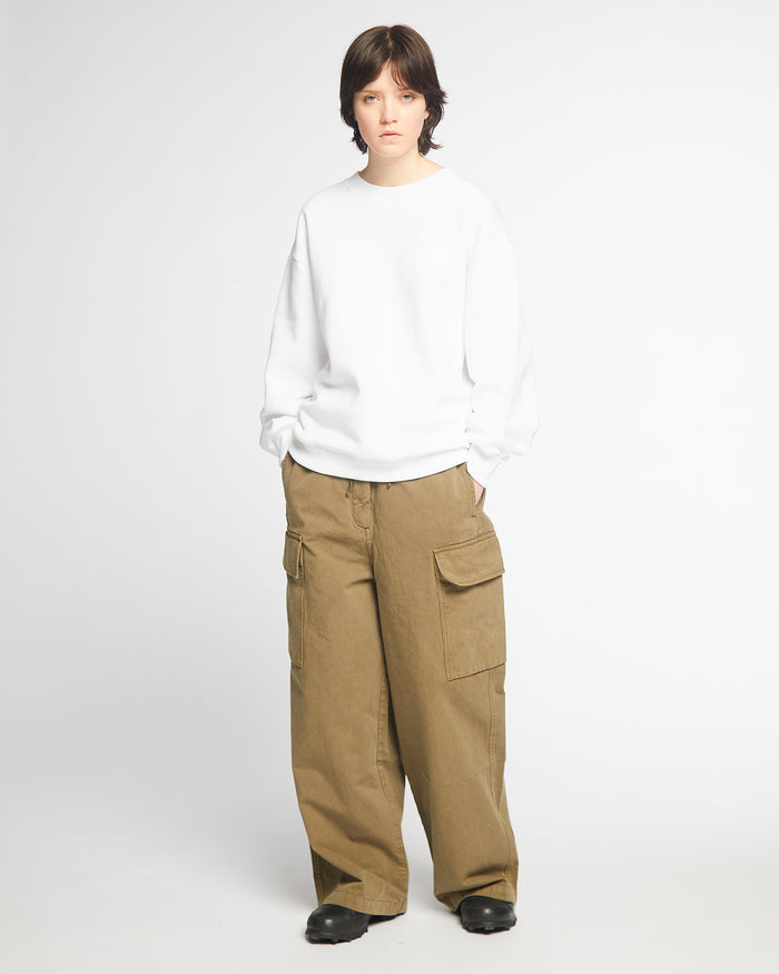 G.o.D Detroit Sweater Basic Cotton Fleece White