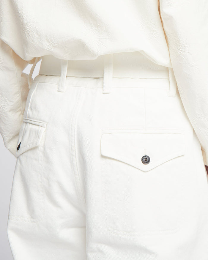 G.o.D Field Chino White Denim Milk