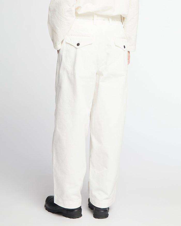 G.o.D Field Chino White Denim Milk