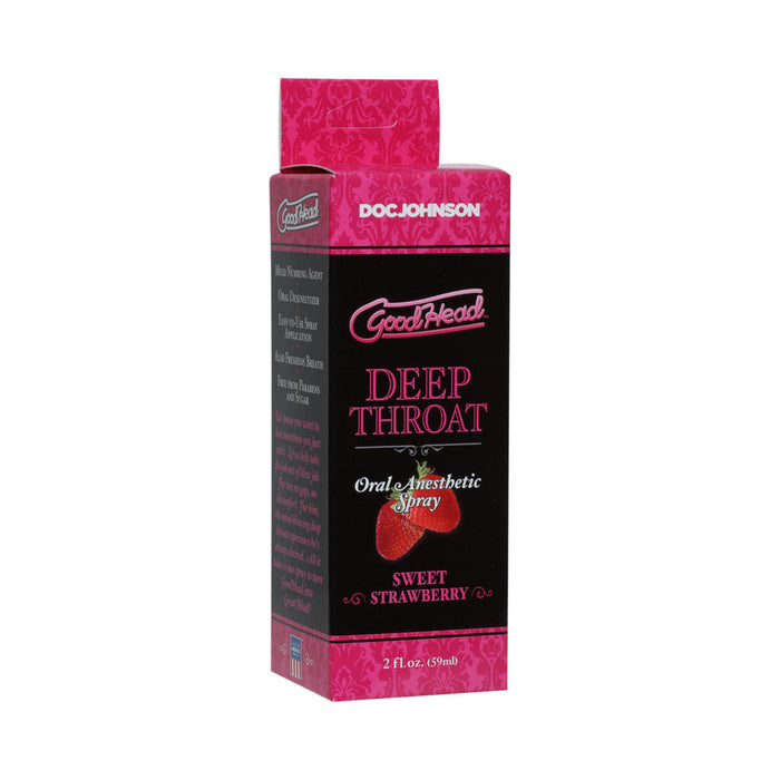 GoodHead Deep Throat Spray Sweet Strawberry 2 fl oz