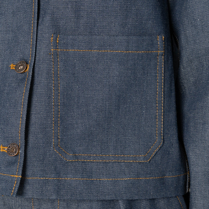 Gracie Jacket - Natural Indigo - Indigo by Naked & Famous Denim
