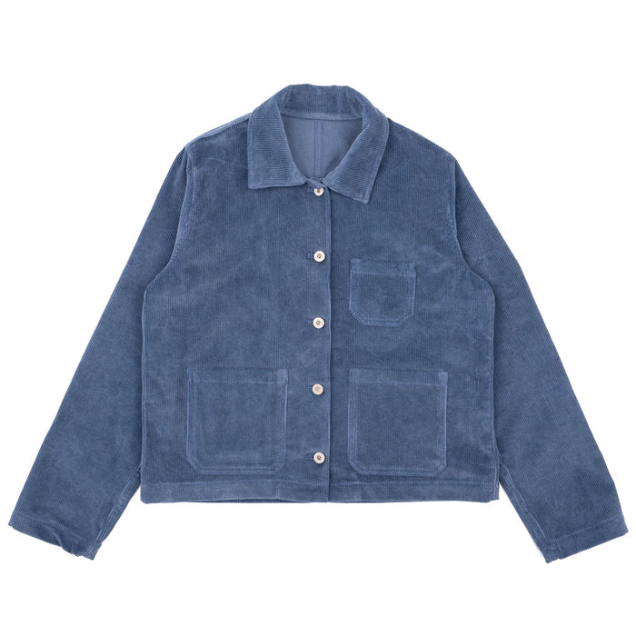 Gracie Jacket - Organic Faded Corduroy - Indigo by Naked & Famous Denim