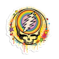 Grateful Dead Rainbow Splatter Steal Your Face Sticker