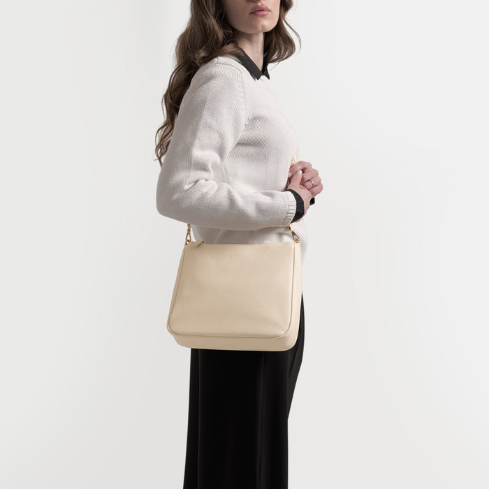 Greta Chain Medium Crossbody Sand