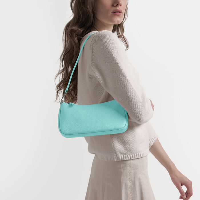 Greta Chain Small Pochette Celeste