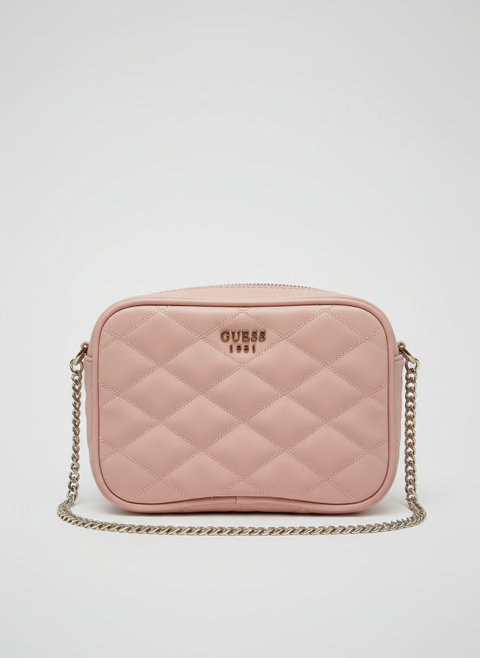 GUESS Sweet Candy Crossbody Bag Quilted Chain Strap