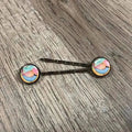 Set of 2 hair clip slides for styling hair