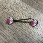 Two hair clips set, stylish hair slides accessory