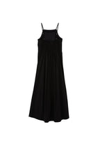 Halter Neck Long Dress - BLACK