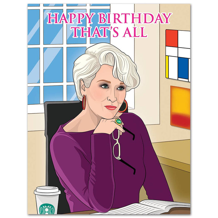 Happy Birthday That's All Card