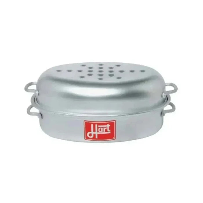 Hart Small Oval Roaster Casserole 3L with heat-resistant handles and polished exterior