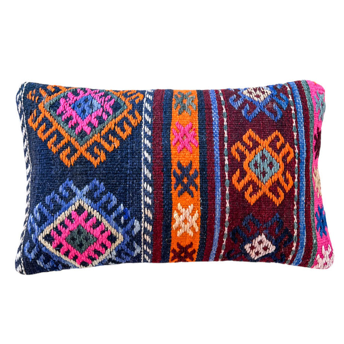 Hiya Lumbar Kilim Pillow (12x20)