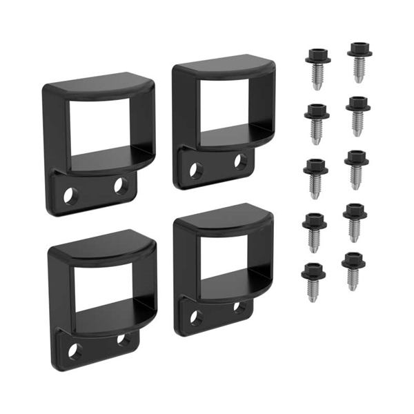 Horizontal brackets - 4 pack POWDER COATED ALUMINIUM, Choose colour - Image 3