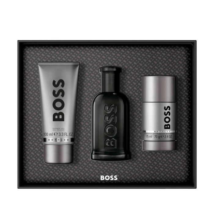 Hugo Boss Men's Aftershave Hugo Boss Bottled Men's Gift Set (100ml Parfum + 100ml Shower Gel + 70g Deodorant Stick)