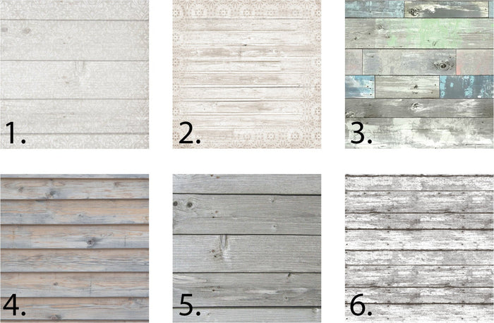 six color choices for modern wood signs